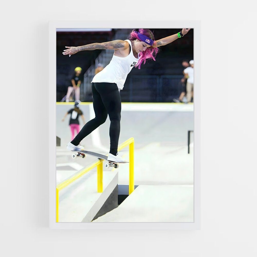 Poster Leticia bufoni – affiche Skateboard (vue 3)